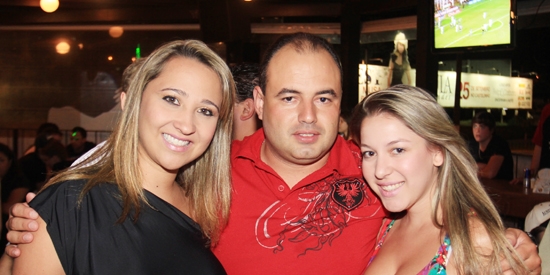 Suzi Alves, Fransérgio Silva e Marcela Lima no Boteco do Lu 